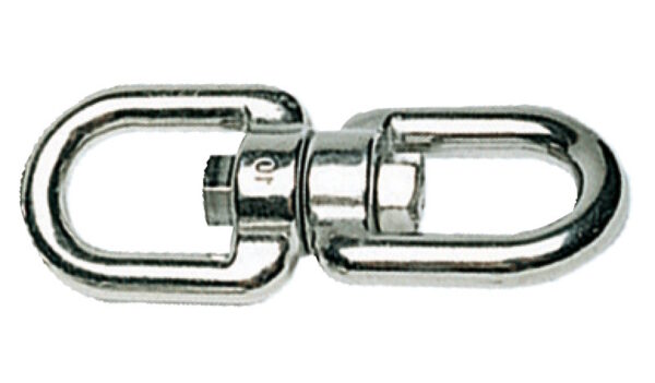Girella inox doppio occhio 8 mm